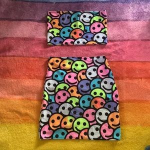 Shimmy Shine Smiler Bandeau & Skirt Matching Set